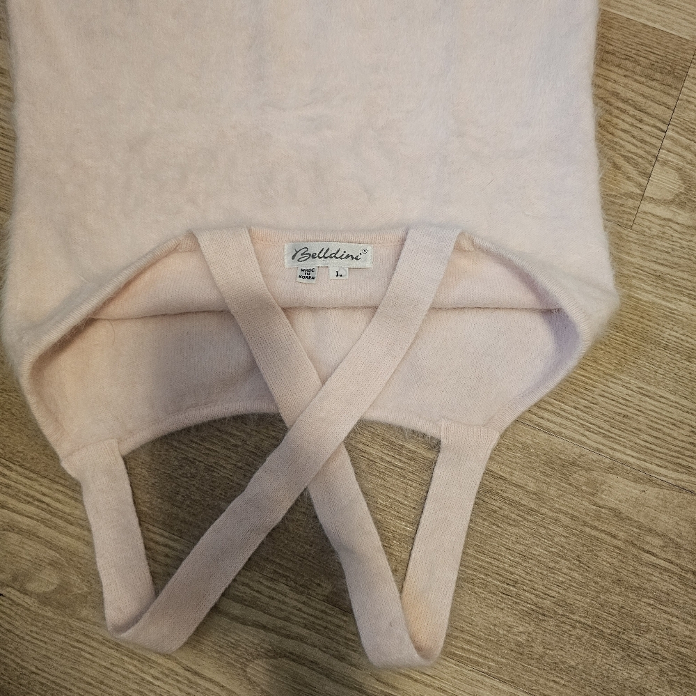 Vintage Belldini brand Pale Pink Angora Sweater set - Picture 6 of 9